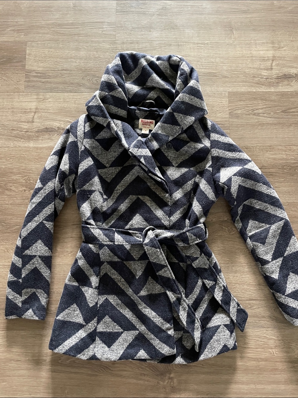Mossimo Supply Co. Navy & Gray Printed Jacket